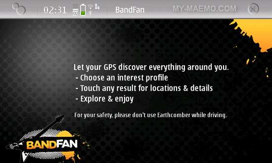 BandFan for Nokia N900 / Maemo 5