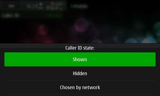 Caller ID State Switcher Widget for Nokia N900 / Maemo 5