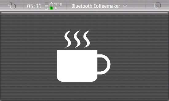 Bluetooth-Coffeemaker for Nokia N900 / Maemo 5