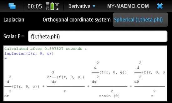 Derivative for Nokia N900 / Maemo 5