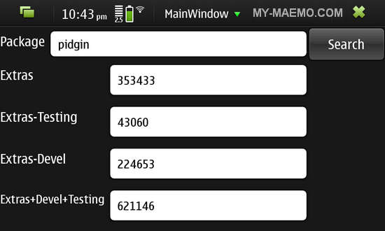 DownloadCounter for Nokia N900 / Maemo 5