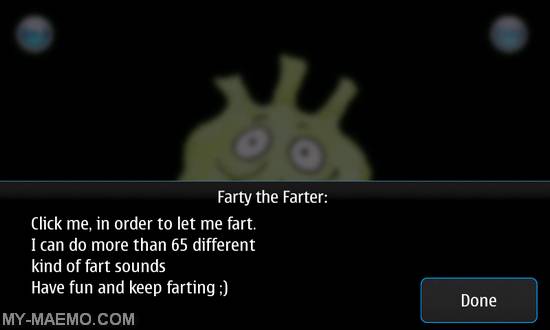 Farty for Nokia N900 / Maemo 5