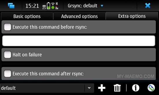 Grsync for Nokia N900 / Maemo 5