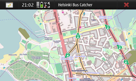 Helsinki Bus Catcher for Nokia N900 / Maemo 5