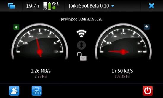 JoikuSpot for Nokia N900 / Maemo 5
