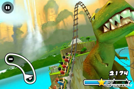 Jurassic 3D Rollercoaster Rush for Nokia N900 / Maemo 5
