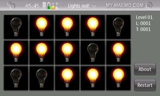 Lights Out! for Nokia N900 / Maemo 5