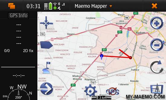 Mappero (a.k.a Maemo Mapper) for Nokia N900 / Maemo 5