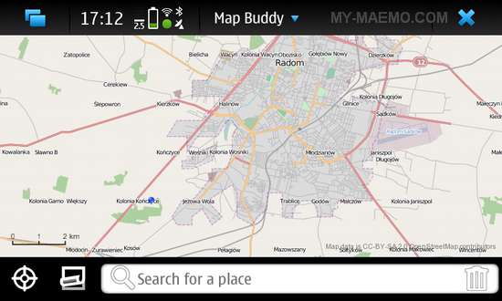 Map Buddy for Nokia N900 / Maemo 5