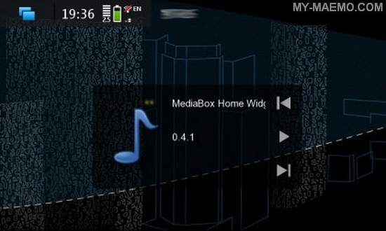 MediaBox Home Widget for Nokia N900 / Maemo 5