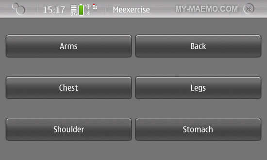 MeExercise for Nokia N900 / Maemo 5