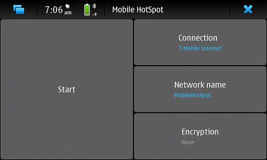 Mobile Hotspot for Nokia N900 / Maemo 5
