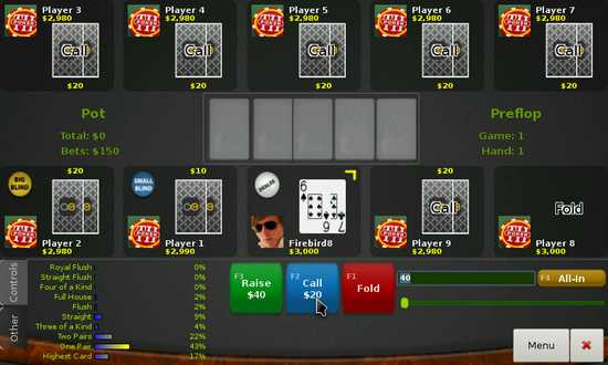 Pokerth for Nokia N900 / Maemo 5