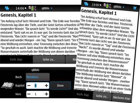 qBible Reader for Nokia N900 / Maemo 5