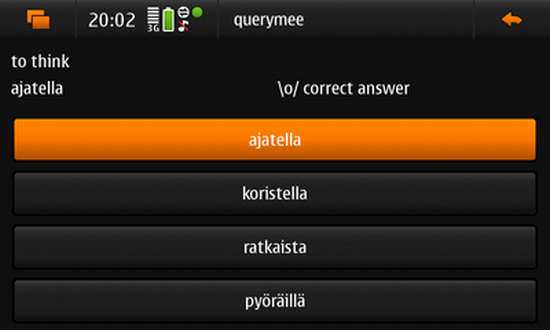 Querymee for Nokia N900 / Maemo 5