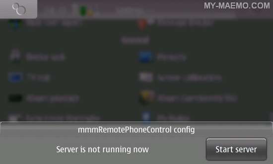 mmmRemotePhoneControl for Nokia N900 / Maemo 5