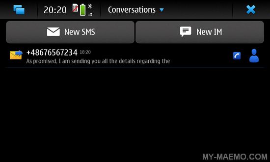 SMS Faker for Nokia N900 / Maemo 5