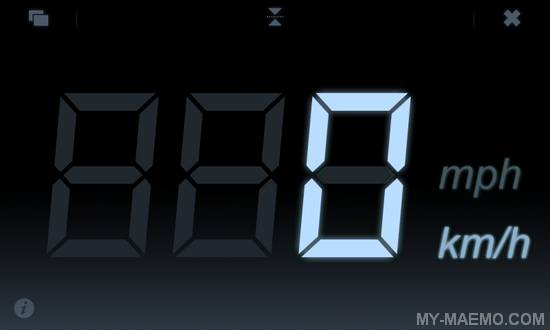 Speedometer for Nokia N900 / Maemo 5