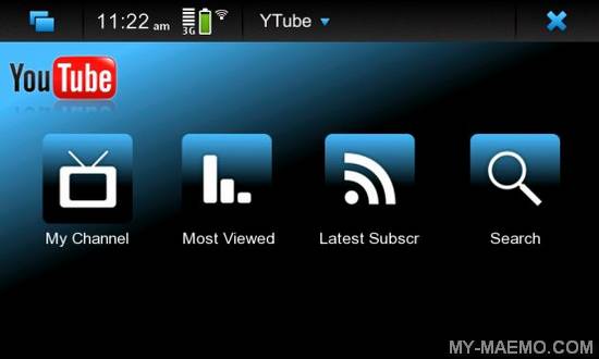 YTube for Nokia N900 / Maemo 5