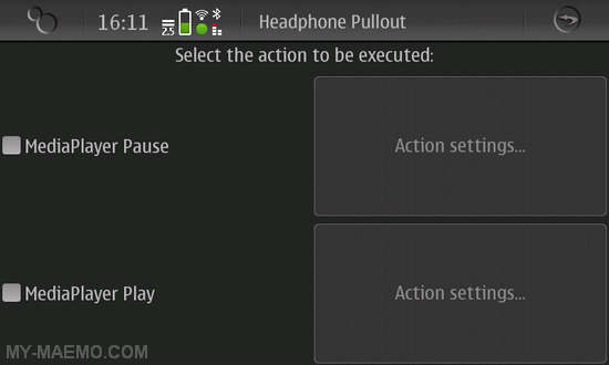 Action Manager Daemon for Nokia N900 / Maemo 5