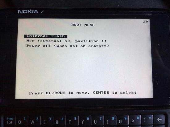 Bootmenu N900 for Nokia N900 / Maemo 5
