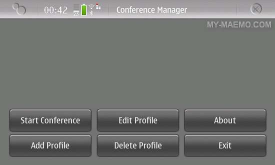 Conference Manager for Nokia N900 / Maemo 5