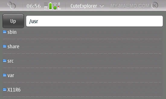 CuteExplorer for Nokia N900 / Maemo 5