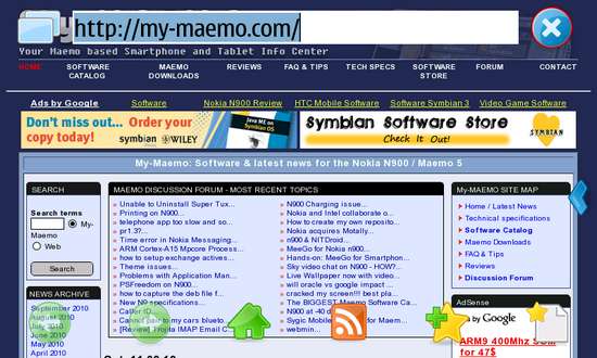 Digia@Web for Nokia N900 / Maemo 5