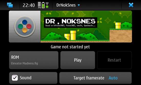 DrNokSnes for Nokia N900 / Maemo 5