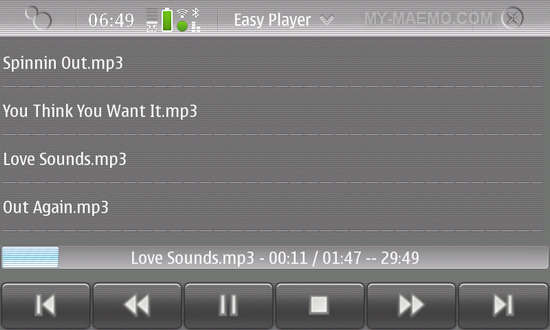 EasyPlayer for Nokia N900 / Maemo 5