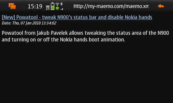 FeedingIt for Nokia N900 / Maemo 5
