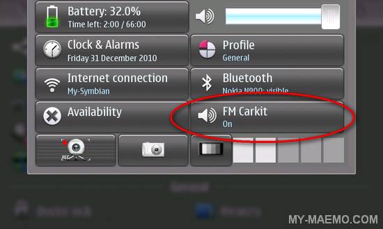FM-CarKit for Nokia N900 / Maemo 5
