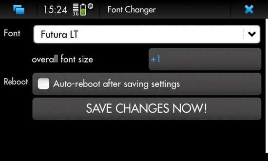Font Changer for Nokia N900 / Maemo 5