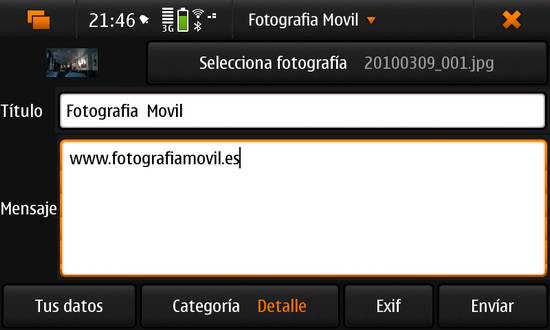 Fotografia Movil for Nokia N900 / Maemo 5