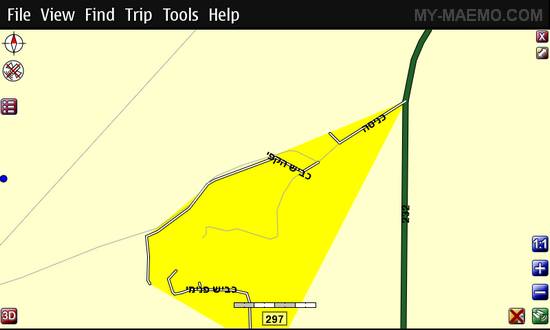 FreeMap-IL (Israel) for Nokia N900 / Maemo 5