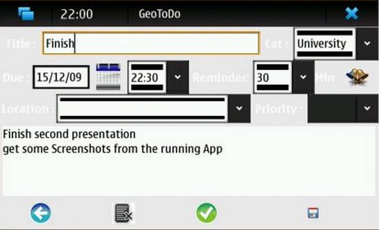 Geotodo for Nokia N900 / Maemo 5