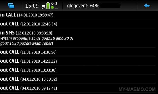 glogarchive for Nokia N900 / Maemo 5