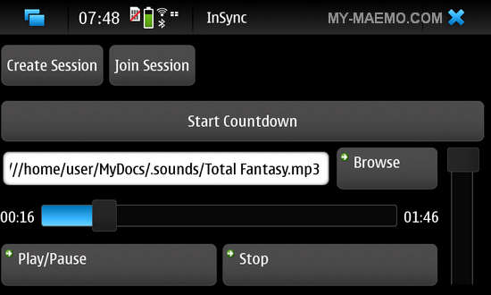 InSync for Nokia N900 / Maemo 5