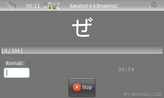 Kanatest for Nokia N900 / Maemo 5