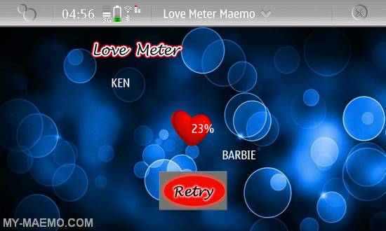 Love Meter for Nokia N900 / Maemo 5