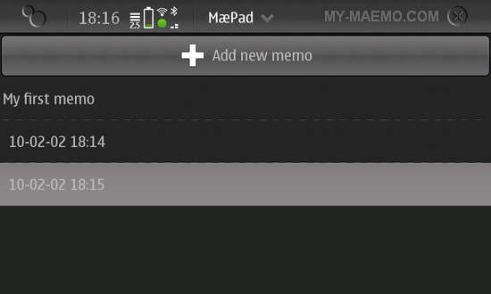 Maepad for Nokia N900 / Maemo 5