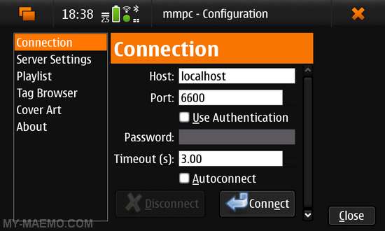 MMPC for Nokia N900 / Maemo 5