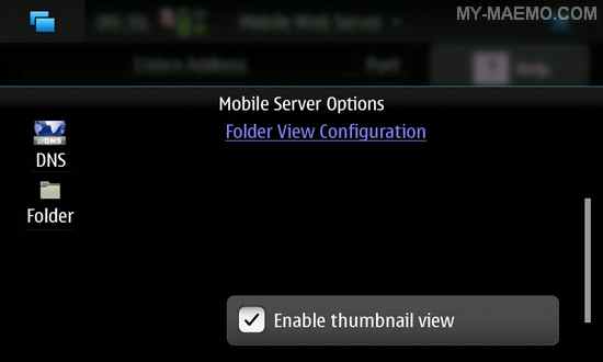 MobileWebServer for Nokia N900 / Maemo 5