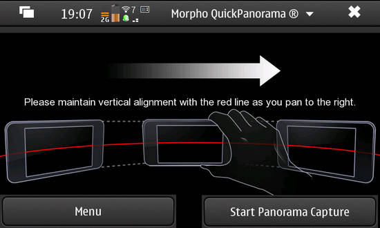 Morpho QuickPanorama for Nokia N900 / Maemo 5