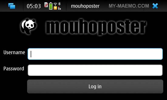 Mouhoposter for Nokia N900 / Maemo 5