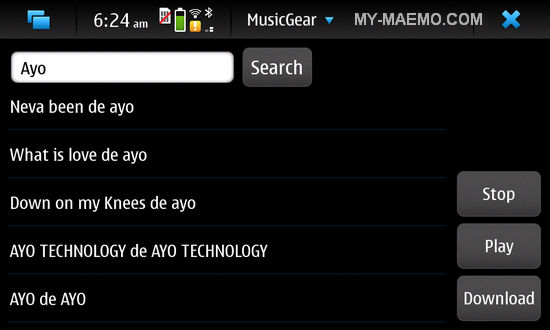 Music Gear for Nokia N900 / Maemo 5