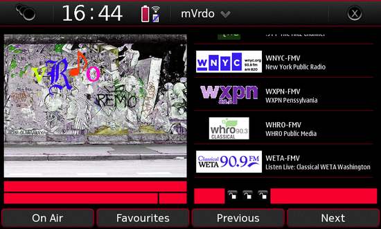 mVrdo for Nokia N900 / Maemo 5