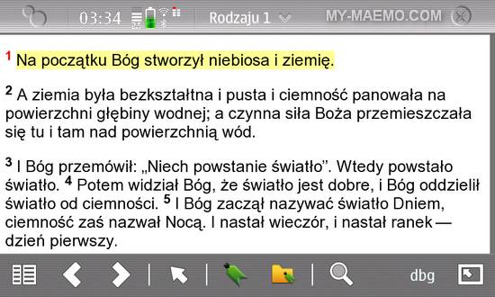 NWTBible for Nokia N900 / Maemo 5