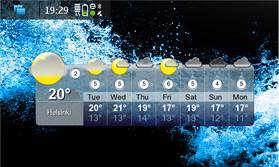 OMWeather for Nokia N900 / Maemo 5