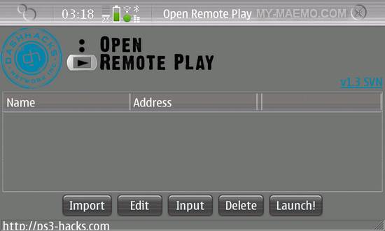 Open Remote Play for Nokia N900 / Maemo 5